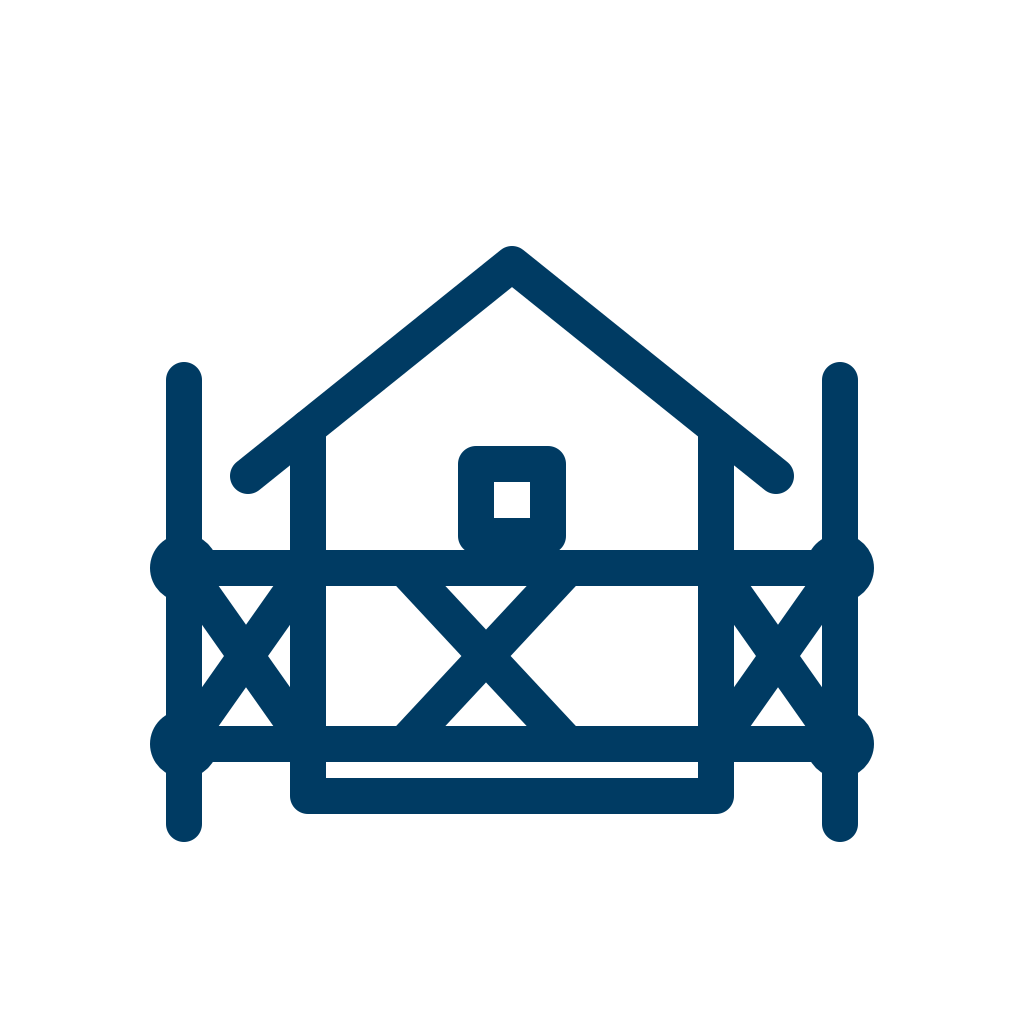 Domestic scaffolding icon